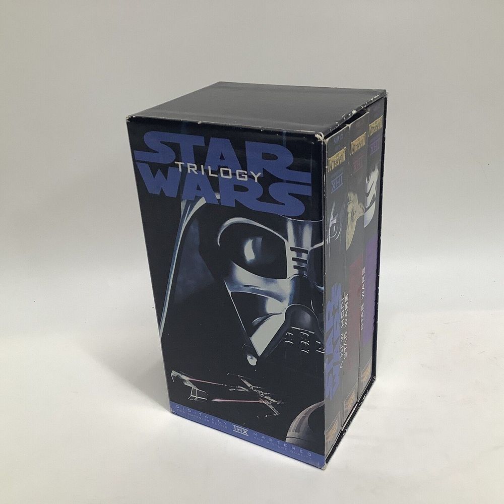 Star Wars Trilogy 3 Tape‎ VHS Set with Box George Lucas vtg
